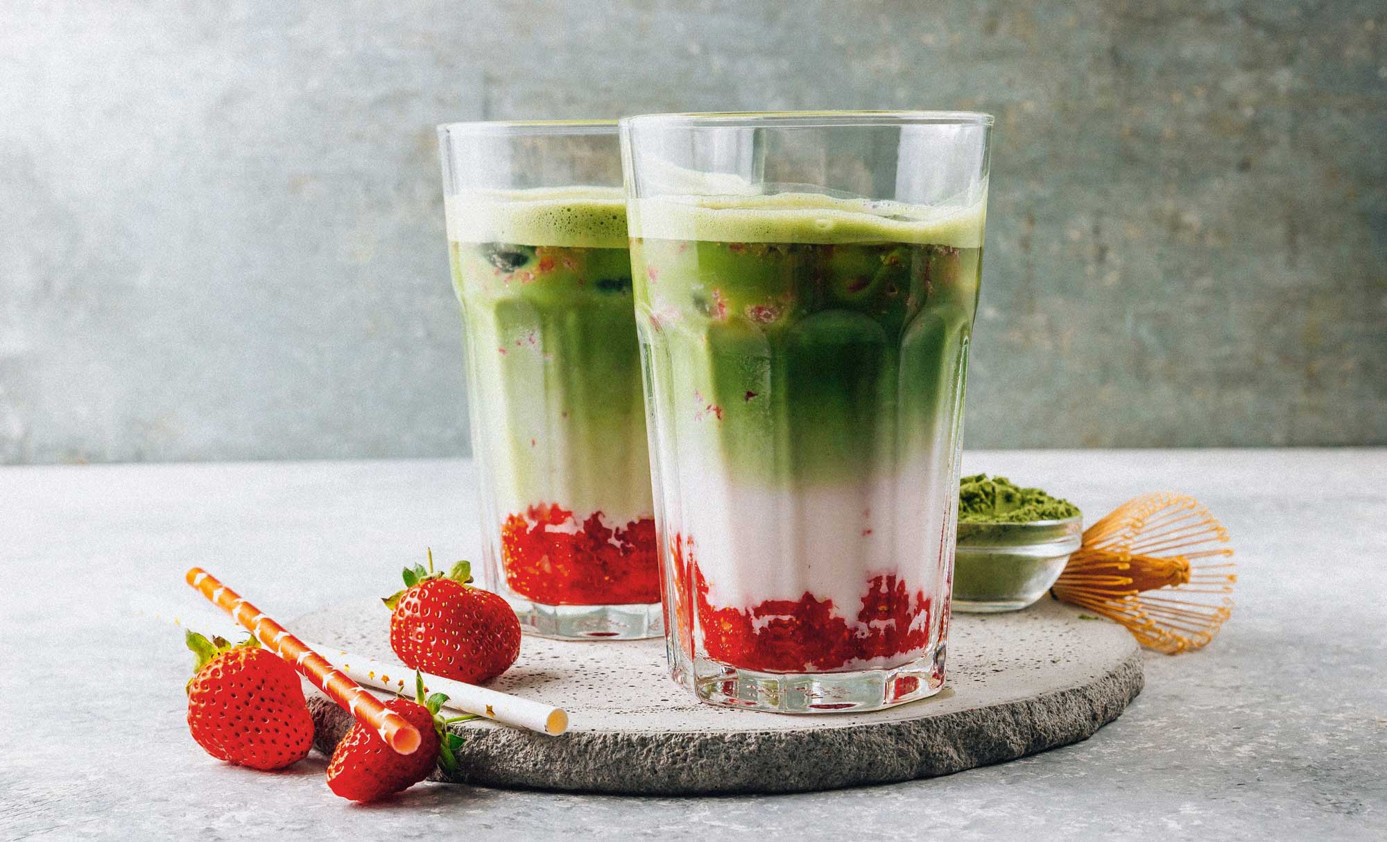 Strawberrz White Choc Matcha